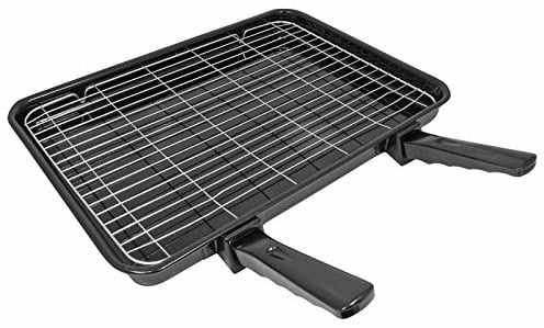Spares2go Large Vitreous Enamel Grill Pan for Rangemaster Oven/Cooker (420mm x 300mm)