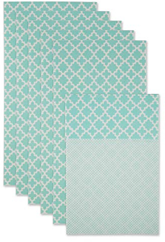 DII Rivestimento per frigorifero, collezione non adesivo, tagliato su misura, 30,5 x 61 cm, colore verde acqua, 6 pezzi