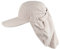 Dorfman-Pacific Cap mit abnehmbarem Sonnenschutz - Khaki - Einstellbar