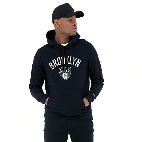 New Era - NBA Brooklyn Nets Team Logo Hoodie - Schwarz Größe 4XL, Farbe Schwarz