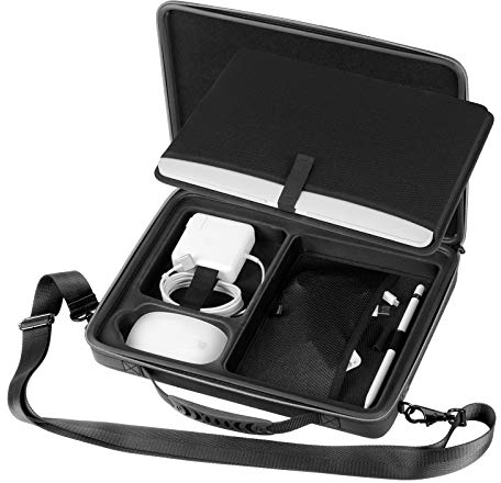 Smatree 13,3Zoll Hartschalen Tragetasche Kompatibel für 13-14Zoll MacBook Pro 2023 2021/13,3 Zoll MacBook Air M2 M1 2022/ Surface Pro X/8/7/6/5 Tasche, Laptop Koffer, Schwarz