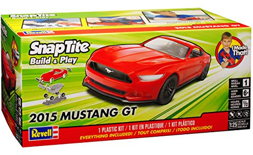 Ford Mustang VI Coupe Rot Ab 2015 Snap Tite Bausatz Kit 1/24 1/25 Revell Modell Auto
