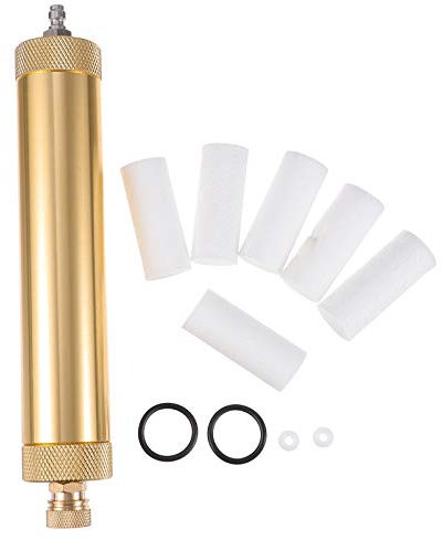 30mpa High Pressure Hand Pump Air Filter Compressor Oil Water Separator for High- pressure Air Pump Compressor Golden 22X4CM