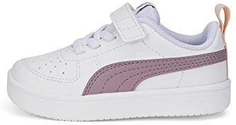 PUMA Rickie AC Inf, Unisex-Sportschuhe für Kinder, Mehrfarbig Weiß-Holunderbeere, 24 EU