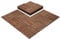 Yaheetech 30x30 cm Holzfliesen Outdoor & Indoor Bodenbelag Balkon mit Drainagensystem, Balkonfliesen, 27 Stück Fliesen Set, ca. 2,6 m², Massivholz B-Braun