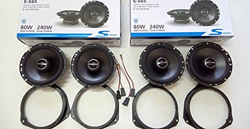 Kit altoparlanti Alpine serie S-S65 per Alfa Romeo Mito s con adattatori e supporti