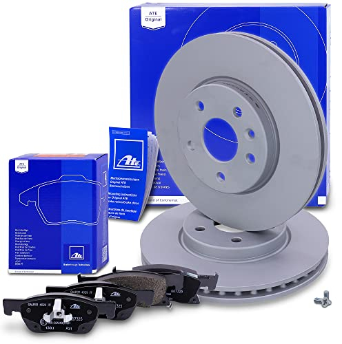 ATE Bremsenset Vorderachse inkl. Bremsscheiben vorne Ø 276 mm belüftet und Bremsbeläge vorne Kompatibel mit OPEL ASTRA K (B16)