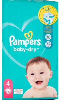 Pampers Baby Dry Größe 4 - 47 Windeln