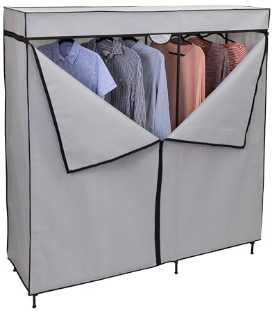 Honey-Can-Do Kleiderschrank, 152,4 cm, Grau