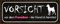 Generisch Blechschild 27x10 cm Vorsicht vor dem Frauchen der Hund ist Harmlos Tier Liebe Achtung Aushang Spruch Frau Mama