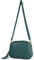 modamoda de - T238 - ital. Damen Umhängetasche Leder Medium, Farbe:Petrol