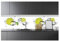 WallArena Fototapete Küche Abwaschbar Limetten Wasser - 250x60 cm Einteilig Premium Küchenrückwand - Inklusive Kleister Modern Küchentapete Fototapeten Vlies Tapete UV-Beständig Montagefertig