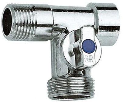 RR - Rubinetto a sfera a tre vie sottolavabo per attacco lavatrice - 260