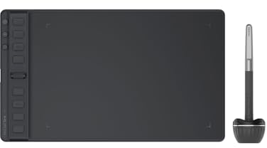 HUION Inspiroy 2 M Grafiktablett mit Scrollrad, 8 Anpassbaren Tasten, Batterielosem Stylus, 60° Neigungsunterstützung für Digitale Kunst, Design, Skizzen, 9 x 5 Zoll Zeichentablett, Schwarz