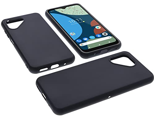 foto-kontor Hülle kompatibel mit Fairphone 4 Schutzhülle Tasche Gummi TPU Schutz Handytasche schwarz