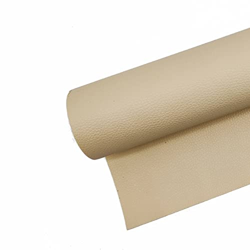 Surriba Selbstklebende Leder, Kunstleder Flicken Selbstklebend Reparaturset für Motorrad Sofa Rückenlehne Stühle DIY-Basteleien Handtasche 10 * 150cm Beige