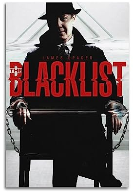 ELedvb The Blacklist Art Poster Raymond Reddington TrialCanvas Poster Dekorative Malerei Leinwand Wandposter und Kunstbild Druck Moderne Familie Schlafzimmer Dekor Poster 30 x 45 cm