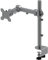 Allcam MDM11A Single Monitor Arm Stand w/Desk Mount Clamp & Grommet, Heavy-duty for 19-32 LCD up to 10Kg in Silver