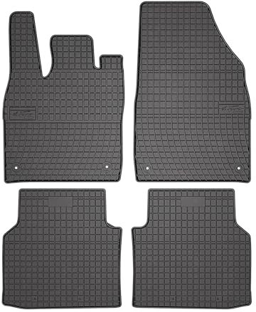 OMAC Gummi Fußmatten für VW ID.4 2020-2025 Automatten Gummi TPE Schwarz 4tlg