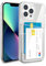 XIMIZU For iPhone 11 Pro Case with 2 Card Holder, Soft TPU Anti-Yellow Crystal Clear Shockproof Protective Phone Cover with 2 Card Slot Wallet Case for iPhone 11 Pro