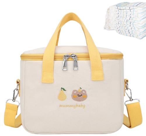 Maciun Kleine Wickeltasche, Umstandstasche | Süße multifunktionale Mamatasche Wickeltasche | Große Aufbewahrungstasche mit isolierendem Fach, verstellbare Wickeltaschen für Mädchen und Jungen