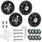 4 Stück Kofferrollen Ersatzrollen 45mm x 18 mit, Koffer Rollen Ersatz Gepäck Ersatzräder 45mm x 18mm,mit kugellager Ersatzteile Reparatur Set
