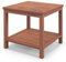COSTWAY Mesa Auxiliar de Madera Acacia, 45x45x45 cm, Terraza Exterior de 2 Niveles, Cuadrada Baja para Jardín, Balcón, Interior, Piscina, Patio, Natural