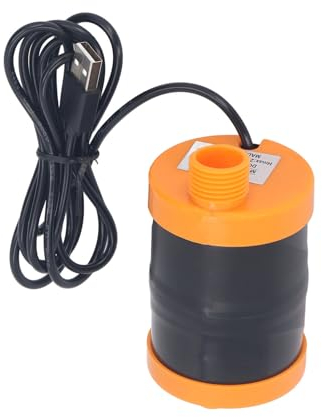 Tauchwasserpumpe 5W DC5V IPX8 USB-Brunnenpumpe Extrem Leise Aquariumpumpe mit 2 M Hohem Hub für Aquarium-Stranddusche