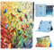 KEROM Universal 10 Inch Tablet Case, Universal 10.1 Inch Tablet Case, Cute PU Leather Folio Stand Protective Cover for 9.5-10.5 Inch Tablets, Bird Tree