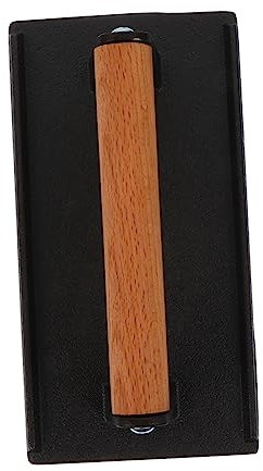 FUNOMOCYA Placa De Parrilla De Hierro Fundido para Tocino y Filete Prensa para Carne De Madera Simple para Grill Plancha y Sandwiches