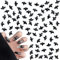 Halloween Bat Nail Charms, 120 Pcs 3D Black Cute Nail Art Jewels Decorations for Women Girls DIY Jewelry Making