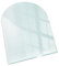 Funkenschutz Kaminofen Glasplatte Kaminplatte Kaminglas Ofenglas gehärtetem Glas 100x100cm Segmentbogen Premium Hitzeschutz für Kamin Funken- und Kratzfest Design Bodenplatte Elegante Klarglas