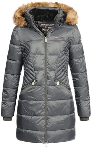 Geographical Norway Damen Winterjacke Debby Darkgrey XL