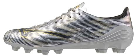 Mizuno Alpha II Pro - Botas de fútbol para hombre, Glx Plata Oro, 44.5 EU