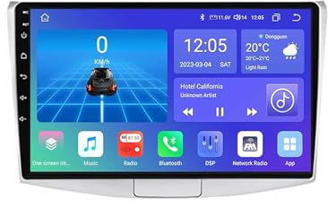 9 Pulgadas Android 13 Radio Coche para Volkswagen Passat B6 B7 Mogatan 2011-2015 con Android Auto/Carplay GPS WIFI/4G Bluetooth Radio FM Pantalla Dividida USB SWC GPS Coche Navegador(2+32G)