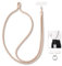 MORSUNBELA Handykette Handyband zum Umhängen, Verstellbar Handyschnur zum Umhängen Handy Umhängeband, Lanyard für Handys Schlüssel Universal Schlüsselband Beige