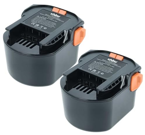 vhbw 2X Akku kompatibel mit AEG BSB 12 STX, BSB 12 G, BS 12 G, B1220R, B1215R, B1214G, BSS 12 RW Werkzeug (2100 mAh, NiMH, 12 V)