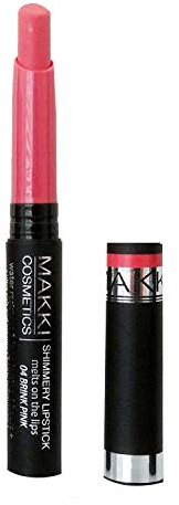 Makki Schimmernder Lippenstift schmilzt auf den Lippen 04 brink Pink