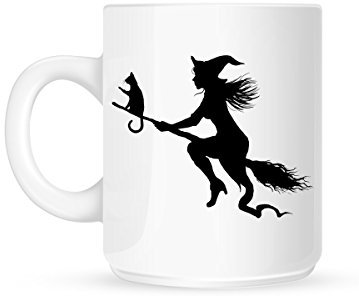 Silhouette Sorcière Halloween Tasse