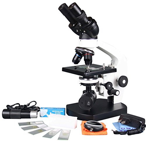 Radical 1000X Binocular Lab Led Digital Cordless Compound Microscope W Usb Camera ! Slide Kit! Fine Focus!