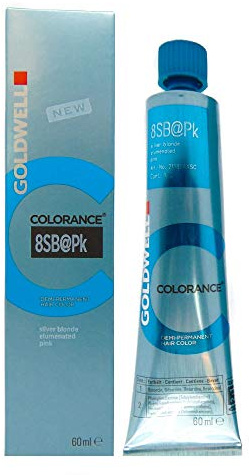 Goldwell Colorance Demi-Permanent Hair Color, 8sbatpk Silver Blonde, 2.03 Fl Oz