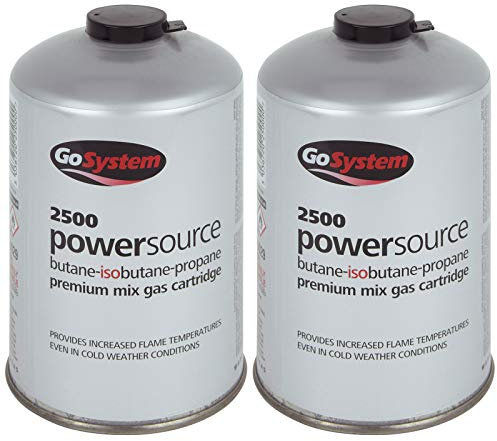2 x Go System Schraubkartusche Ventil Gas Kartusche Kocher Iso Butan/Propan 445 g