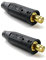 WeldingCity 2-pk Welding Cable Twist-Lock Insulated Male Connector Tweco-Lenco Style 3/0-4/0 (70-95mm) for Miller Welders