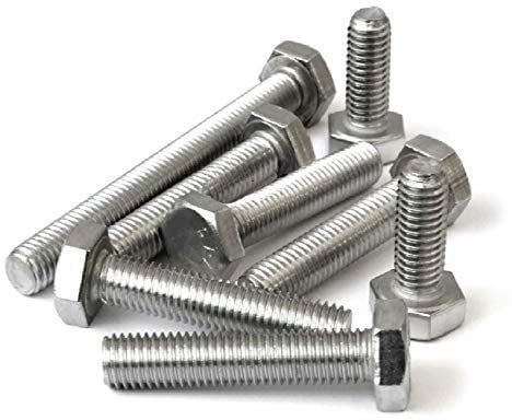 10 x Hex Head Set Screw Bolts M10 x 80mm, Fully Threaded,