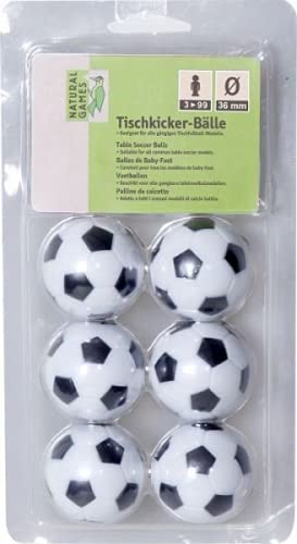 VEDES Großhandel GmbH - Ware NG Ersatz-Fußbälle für Kicker 6St,Ø36mm, bunt