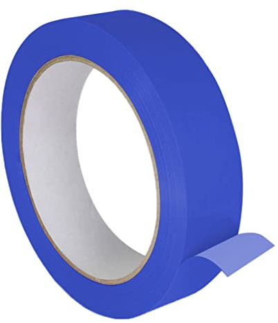 KLEBESHOP24 Einseitiges PVC-Klebeband | Universell einsetzbar | Zum Verkleben und Markieren | 25 mm x 66 m | Farbe wählbar / 1 Rolle, blau