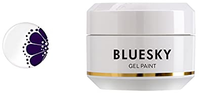 Bluesky Gel Paint Nail Art 8ml, Purple - DK08 | Rich violet pigment that keeps its depth even in a hairline stroke, so fine detail does not fade out. Cures in a minute.