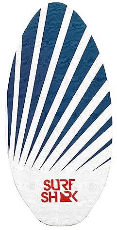 Deluxe Wood Skimboard for Beach, Adults & Kids, EVA Grip Pad, 41