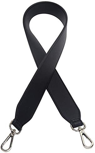 Herbests Leder Schulterriemen für Schultertasche Umhängetasche, Taschengurt breiter Schultergurt Crossbody Gurt Lederriemen Trageriemen Riemen Umhängegurt Tragegurt Damen Handtaschen,Schwarz