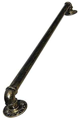 WL-ZZZ Treppenhaus Handlauf Industrial Vintage Loft Pipe Style Handlauf Schmiedeeiserne Geländer Rail Wall Support Handgeländer für Treppen Innen- und Außenschritte, Bronze (Size : 100cm)